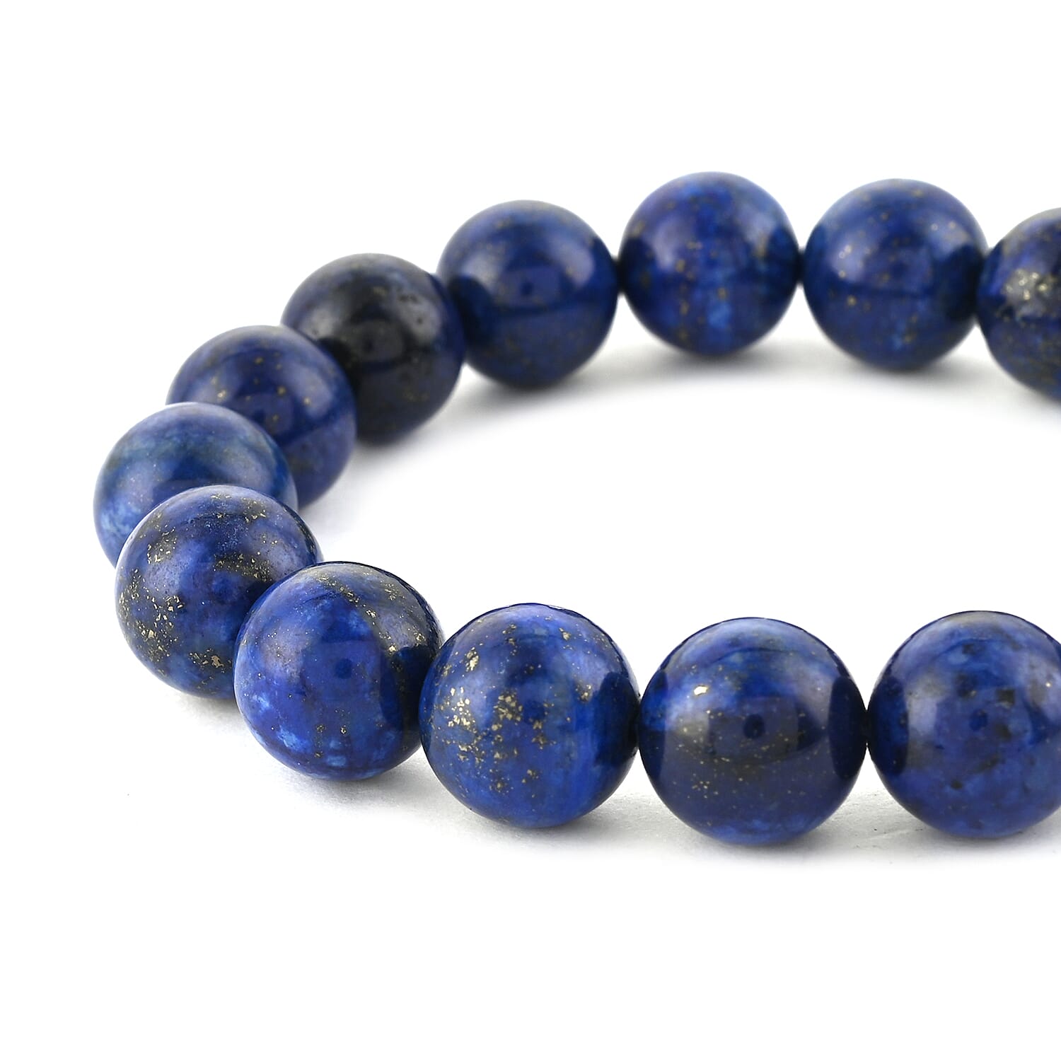 Lapis Lazuli Beaded Stretch Bracelet 240.00 ctw