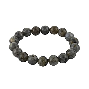 Malagasy Labradorite Beaded Stretch Bracelet 195.00 ctw