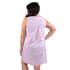 Lati Fashion Sleeveless Zip Front House Dress (Cotton & Polyester, 2X)- Lilac image number 2