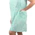 Lati Fashion Sleeveless Zip Front House Dress (Cotton & Polyester, 3X)- Mint image number 1