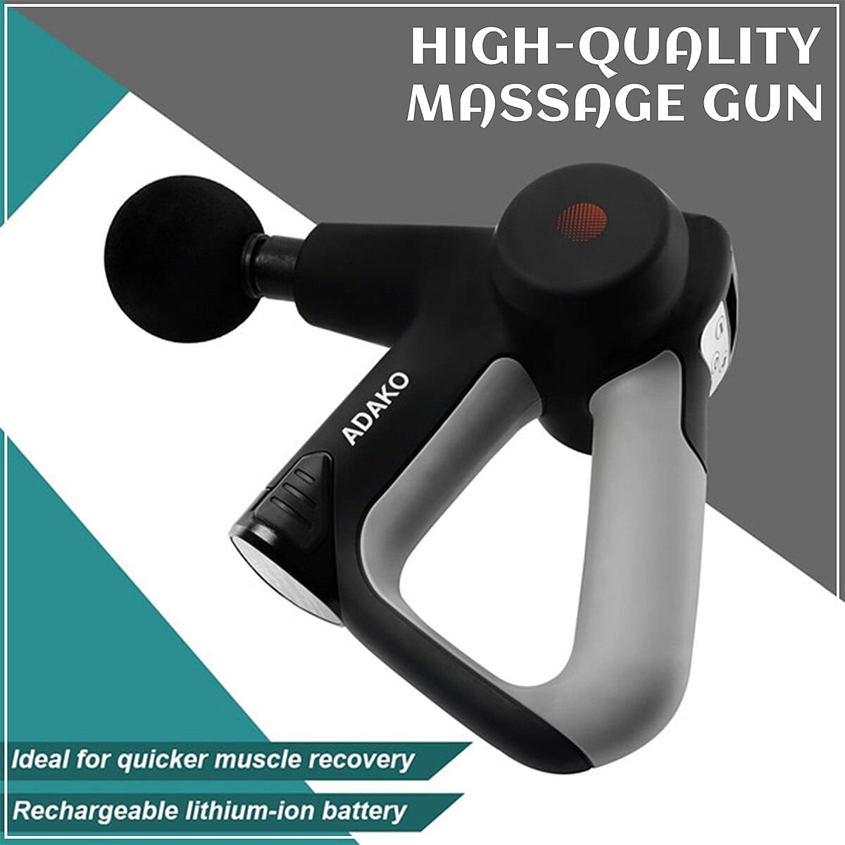 Adako ActiV Professional Handheld Deep Tissue Percussion Massager Gun  image number 1