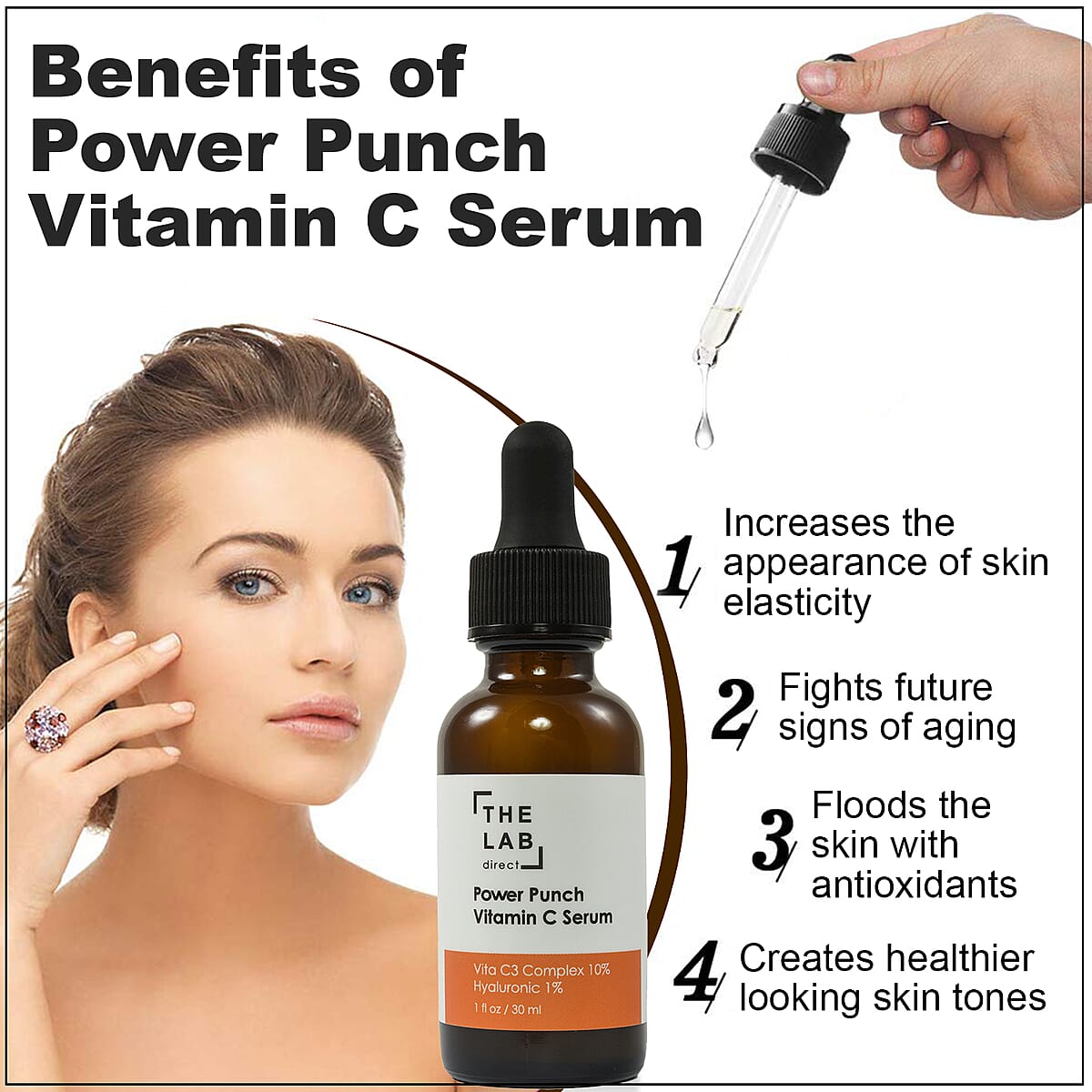 The Lab Direct Power Punch Vitamin C Serum 1 fl oz image number 2