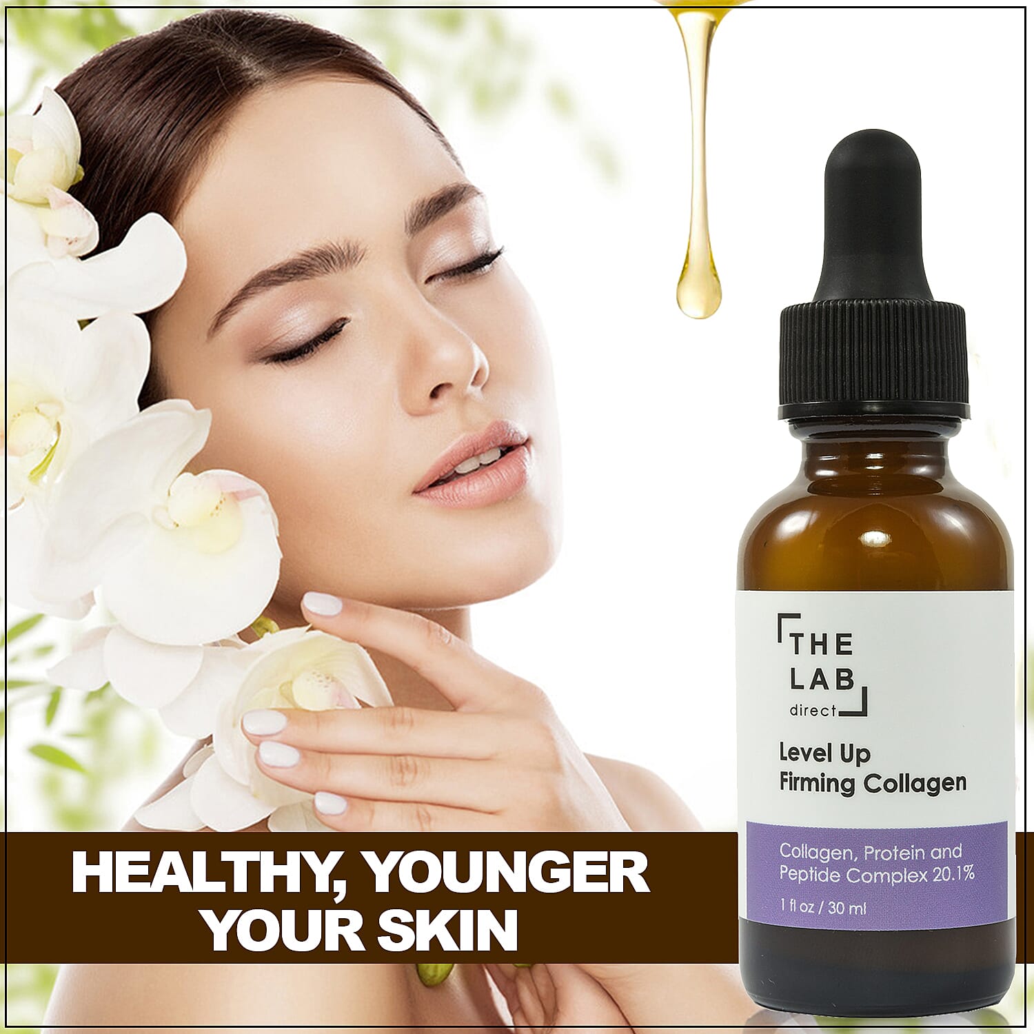 The Lab Direct 24 Hour Level-Up Firming Collagen Serum 1 fl oz