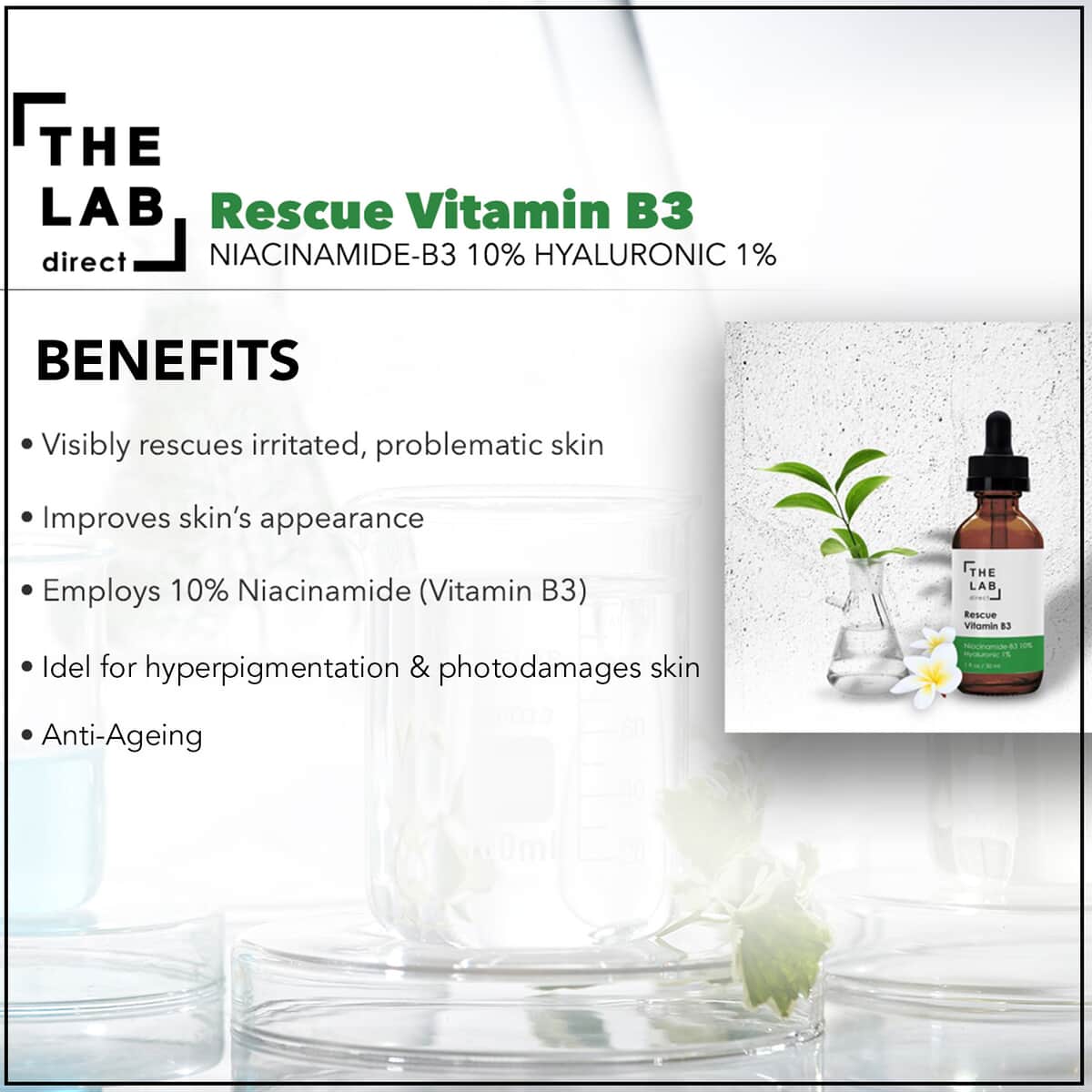 The Lab Direct Rescue Vitamin B3 Serum 1 fl oz image number 2