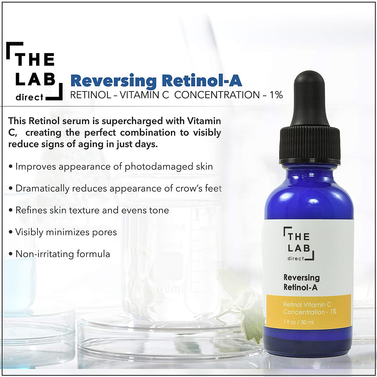 The Lab Direct 24 Hour Reversing Retinol-A 1 oz image number 2