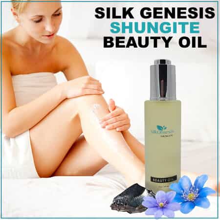 Silk Genesis Shungite Beauty Oil, Oil For Glowing Skin, Dry Skin Moisturizing, Skin Nourishment Oil 2 oz image number 1