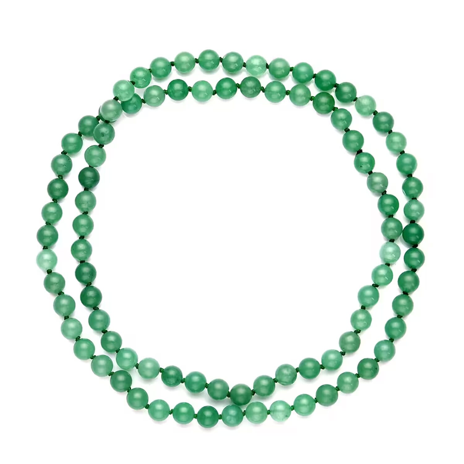 Buy Green Aventurine Beaded Endless Necklace 34 Inches Buy Green Aventurine Beaded Endless Necklace 34 Inches