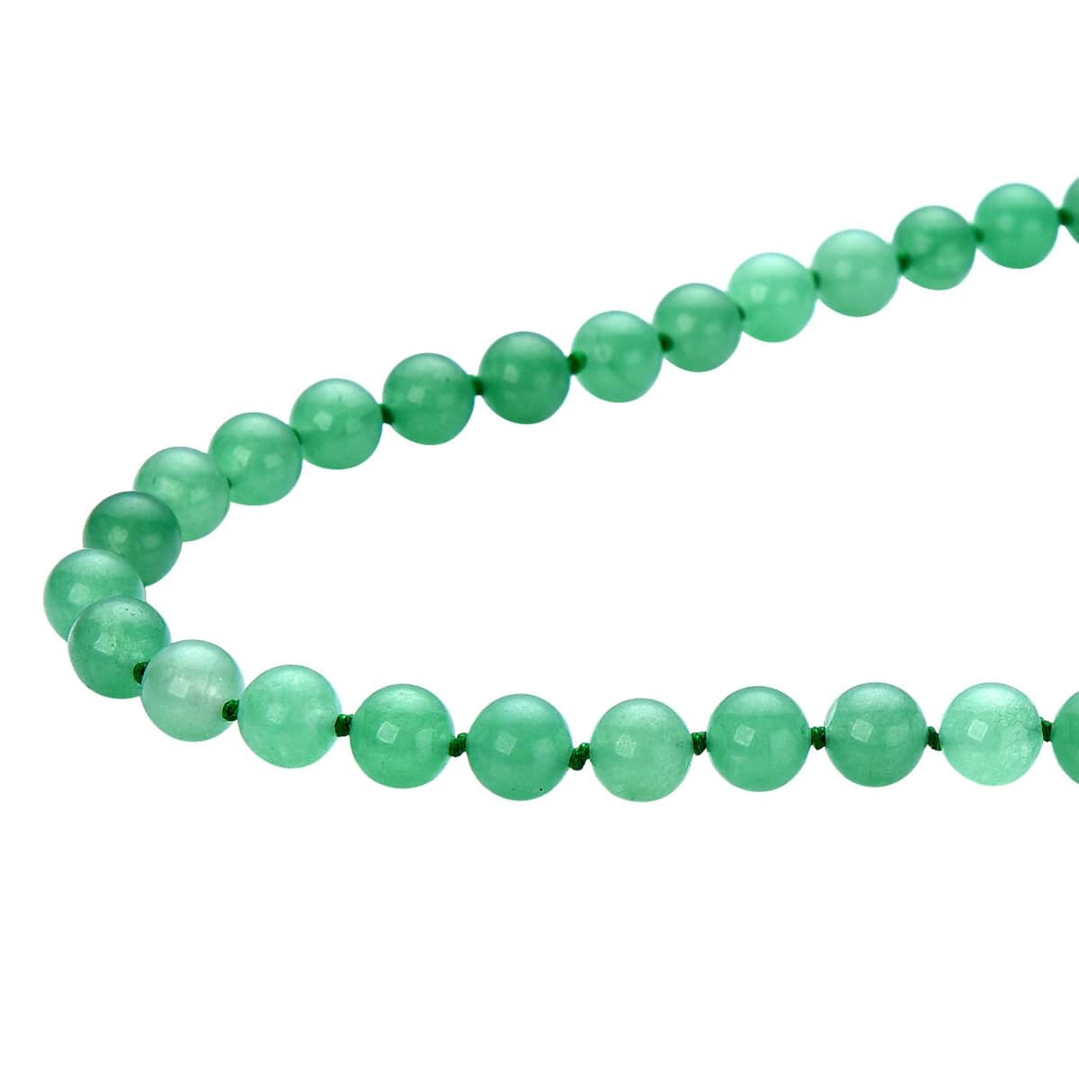 Green Aventurine Beaded Endless Necklace 34 Inches 367.90 ctw image number 3