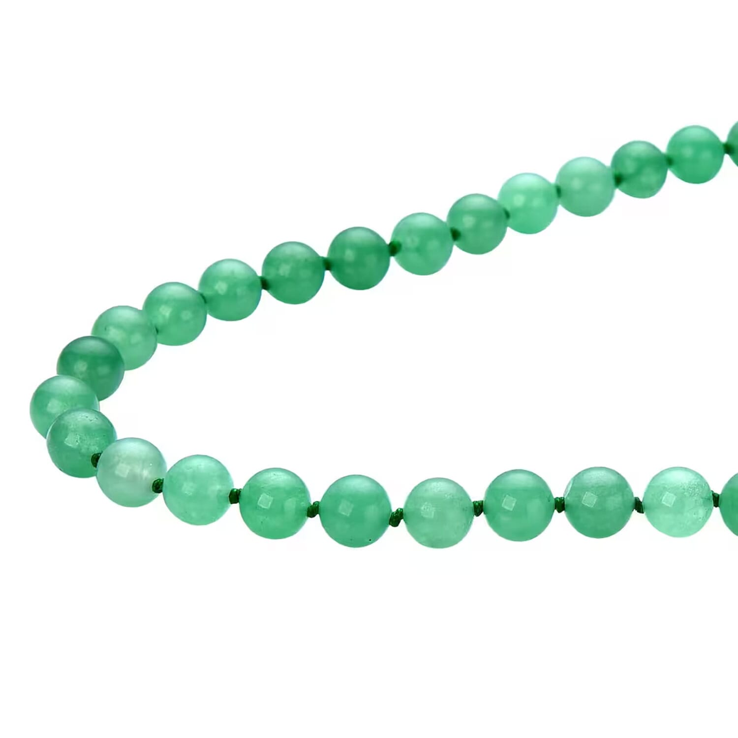 Buy Green Aventurine Beaded Endless Necklace 34 Inches Buy Green Aventurine Beaded Endless Necklace 34 Inches