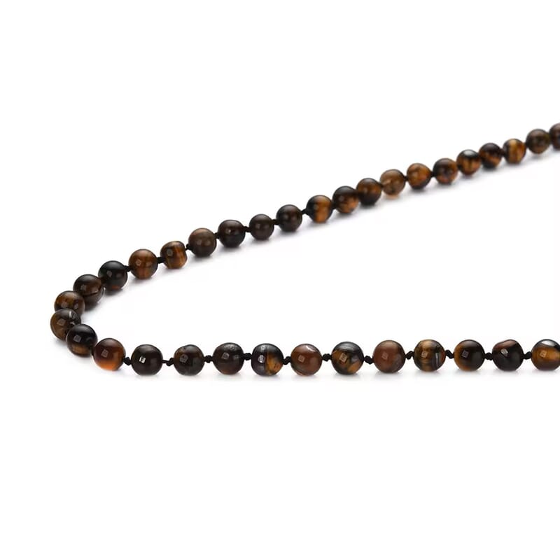 Yellow Tiger's Eye Beaded Endless Necklace 34 Inches 363.85 ctw