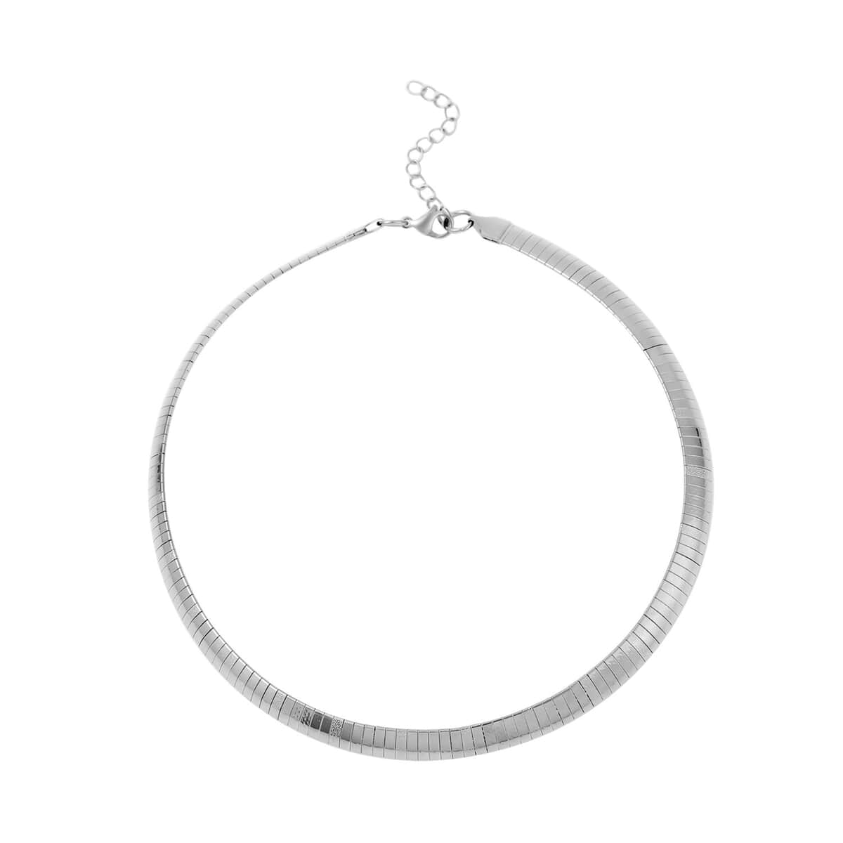 Omega Necklace 16 Inch in Stainless Steel image number 0