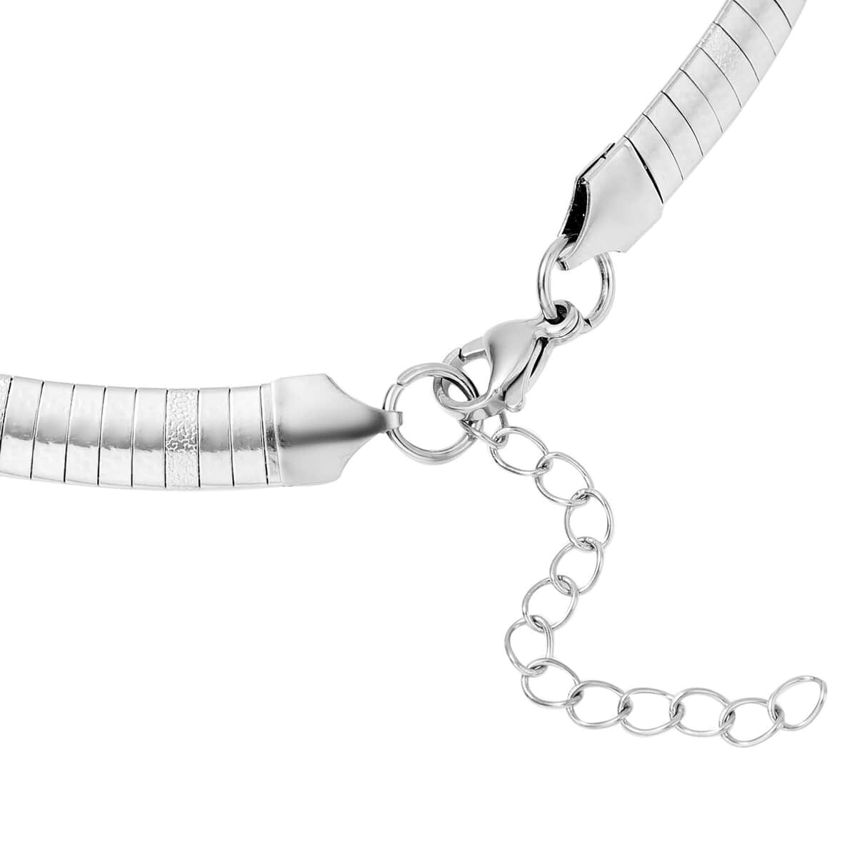 Omega Necklace 16 Inch in Stainless Steel image number 2