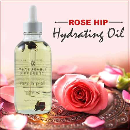 MEASURABLE DIFFERENCE Rose Hip Hydrating Oil 4 fl oz (Made in USA) image number 1