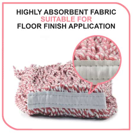 Quality Kitchen Red Wet Mop Head (100% Cotton) image number 1