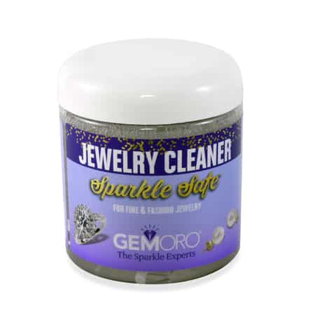 GEMORO Sparkle Safe Jewelry Jar and GEMORO Mega Sparkle Polishing Cloth, Jewelry Cleaning Solution , At Home Best Jewelry Cleaner , Silver Cleaning Solution image number 1