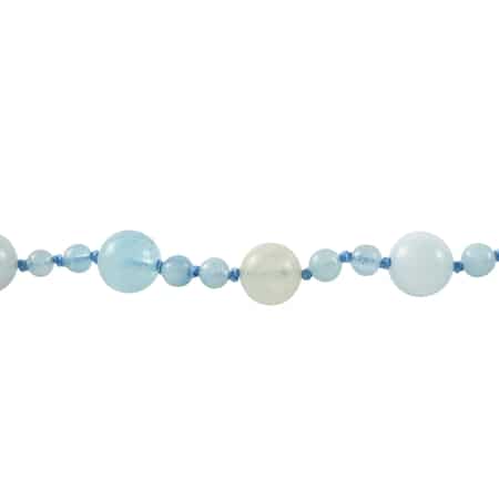 Multi Aquamarine Beaded Endless Necklace 34 Inches 251.00 ctw image number 1