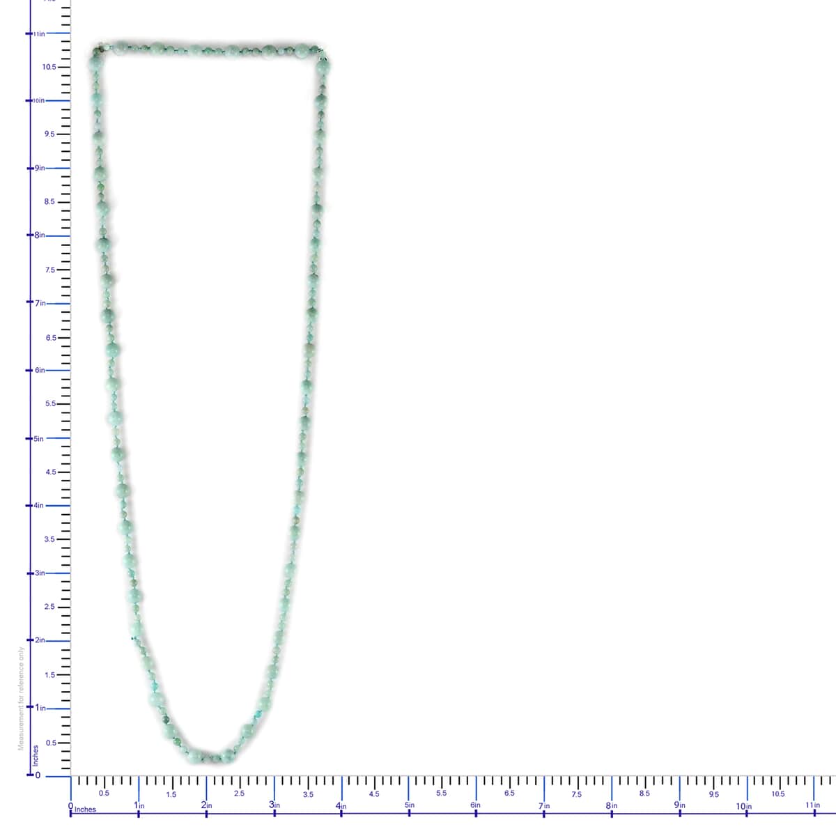 251 ctw Russian Amazonite Beads Endless Necklace 35 Inch image number 2