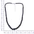 South African Blue Tigers Eye (D) Beaded Necklace 18-20Inches in Stainless Steel 155.80 ctw image number 3