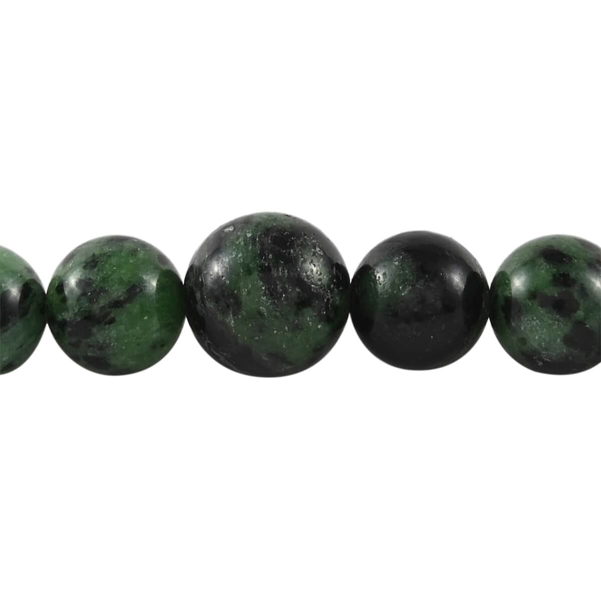 Ruby Zoisite Beaded Necklace 18-20Inches in Stainless Steel 155.80 ctw image number 1