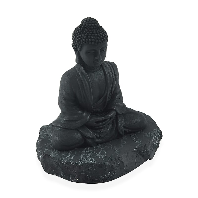 Shungite Composite Buddha Figurine 1012.00 ctw