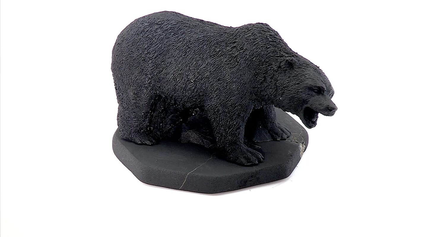 Bear Shungite Figurine 5x3"" Approx. 2913.00 ctw