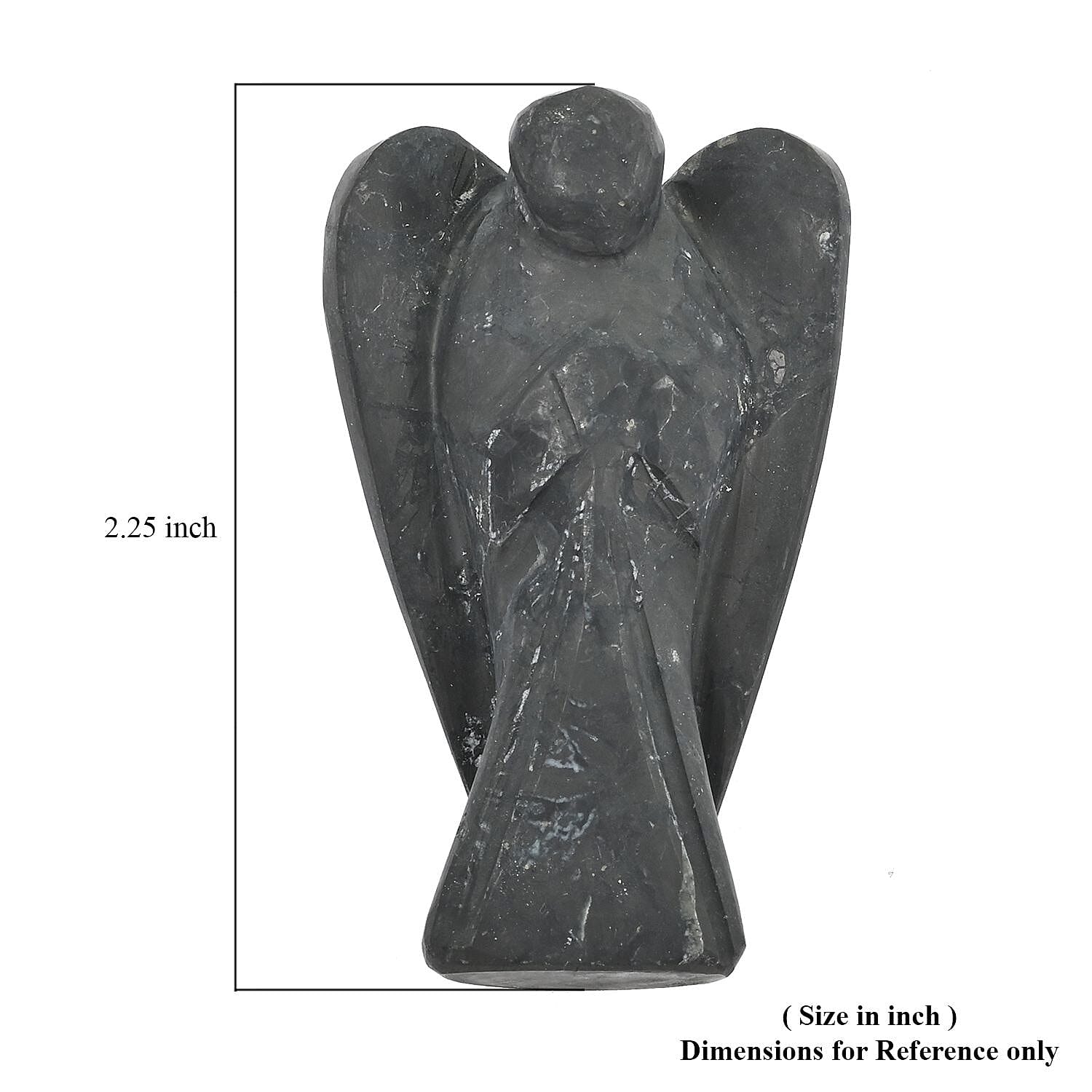 Shungite Angel 2In Figurine Approx. 1403.00 ctw