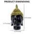 Golden and Black Buddha Head Statue image number 3