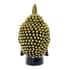 Golden and Black Buddha Head Statue image number 5