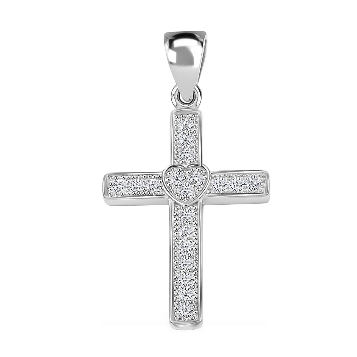 Elanza Simulated Diamond (1.44 Ct) Sterling Silver Pendant 1.44 ctw image number 0
