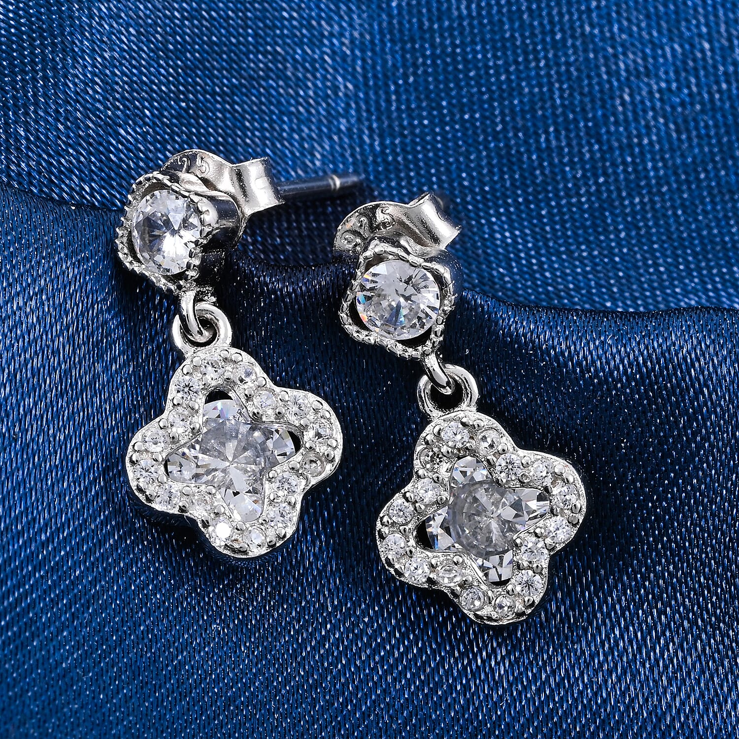 Elanza Simulated Diamond (0.56 Ct) Sterling Silver Earring 0.56 ctw