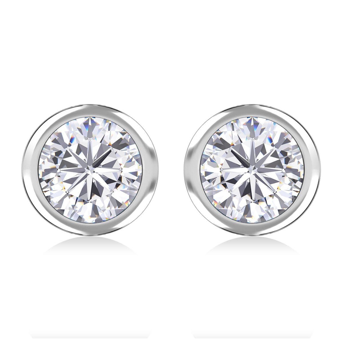 Elanza Simulated Diamond (2.00 Ct) Sterling Silver Earring 2.00 ctw image number 0