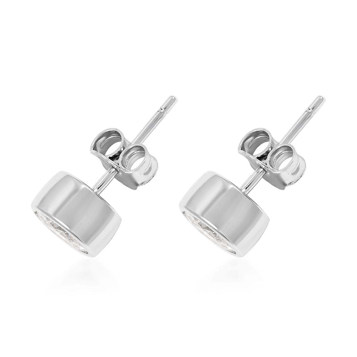 Elanza Simulated Diamond (2.00 Ct) Sterling Silver Earring 2.00 ctw
