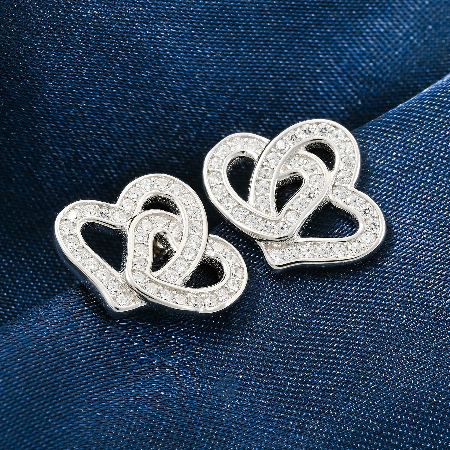 Elanza Simulated Diamond (1.14 Ct) Sterling Silver Earring 1.14 ctw