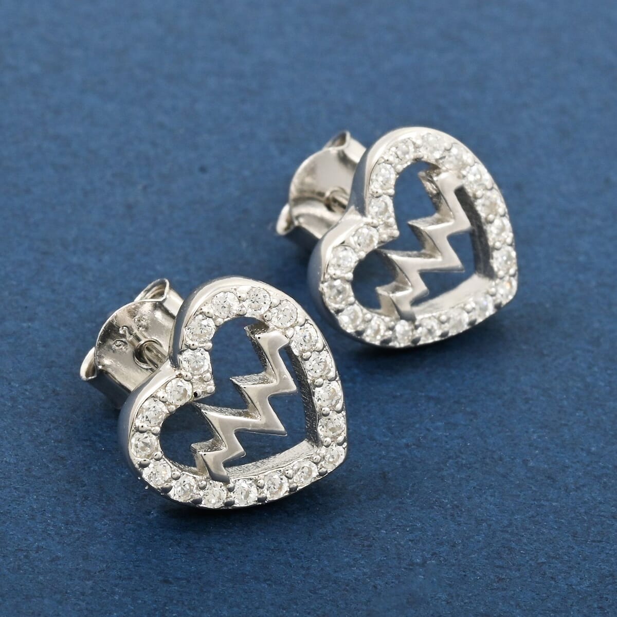 Elanza Simulated Diamond (0.80 Ct) Sterling Silver Earring 0.80 ctw image number 1