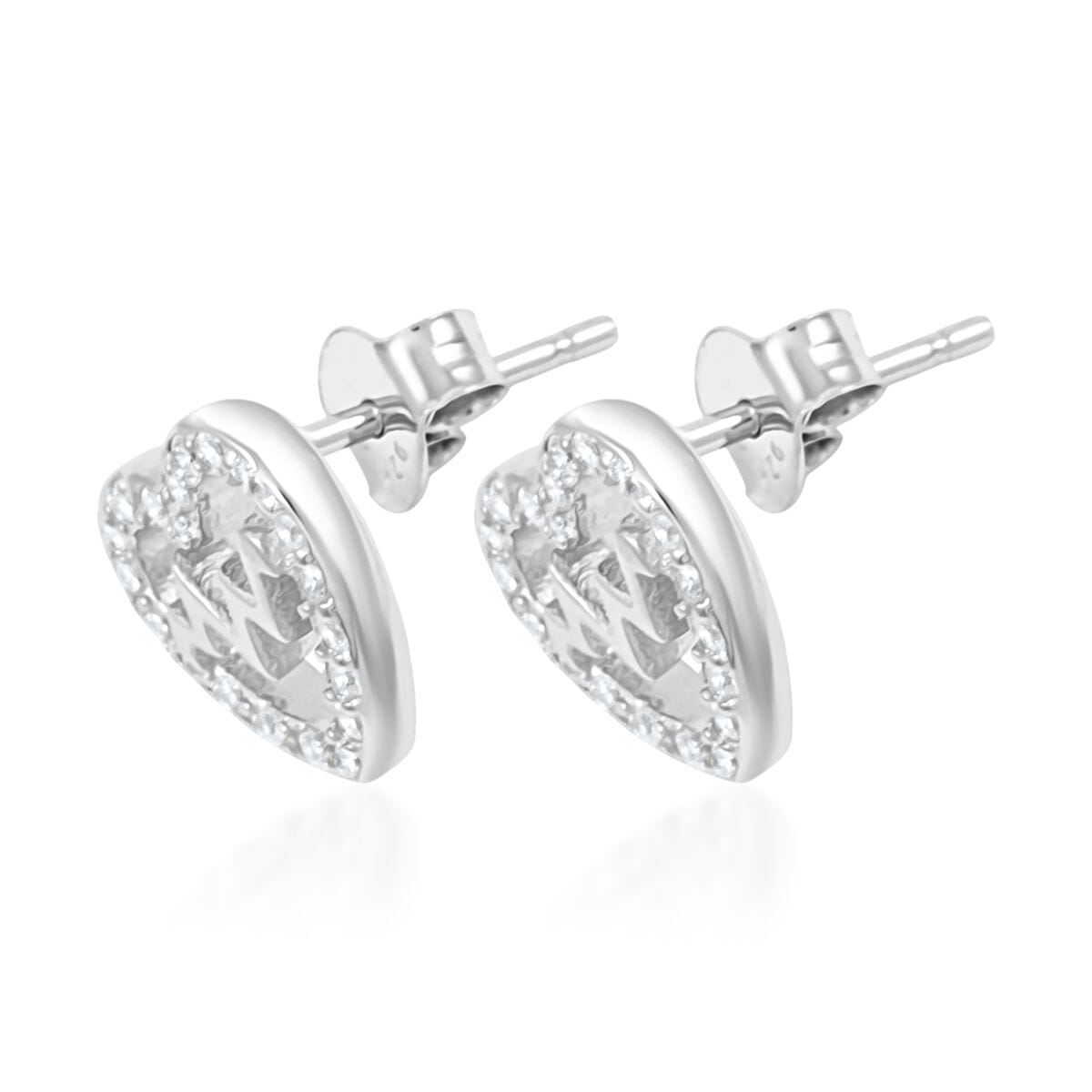 Elanza Simulated Diamond (0.80 Ct) Sterling Silver Earring 0.80 ctw image number 3