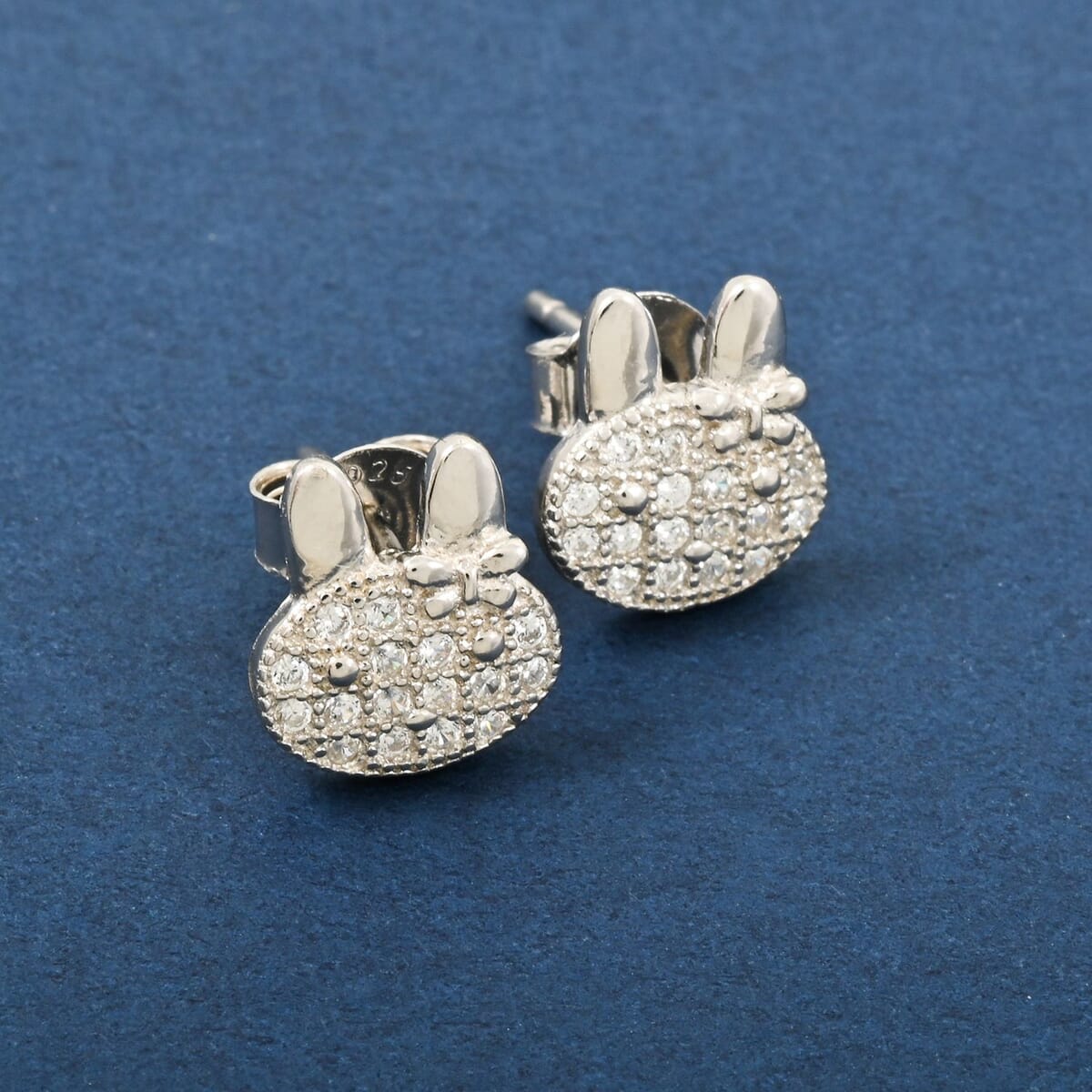 Elanza Simulated Diamond (0.76 Ct) Sterling Silver Earring 0.76 ctw image number 1