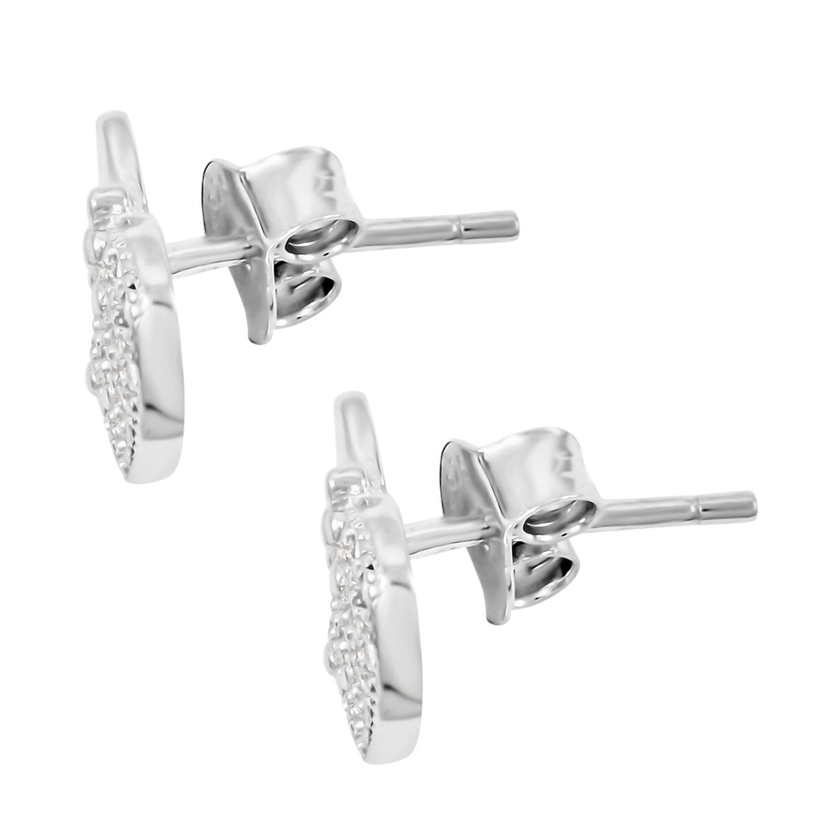 Elanza Simulated Diamond (0.76 Ct) Sterling Silver Earring 0.76 ctw image number 3
