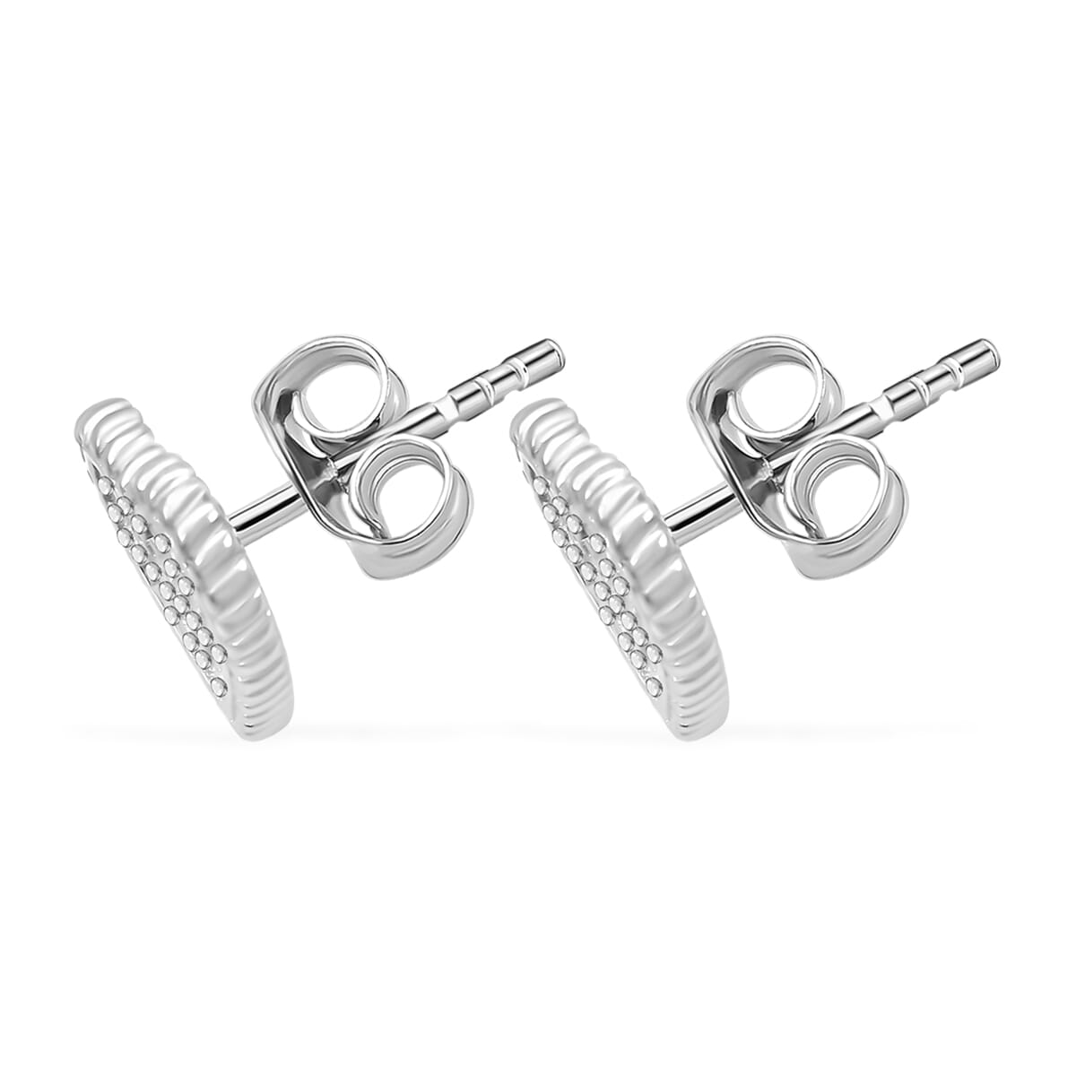 Elanza Simulated Diamond (0.67 Ct) Sterling Silver Earring 0.67 ctw image number 3