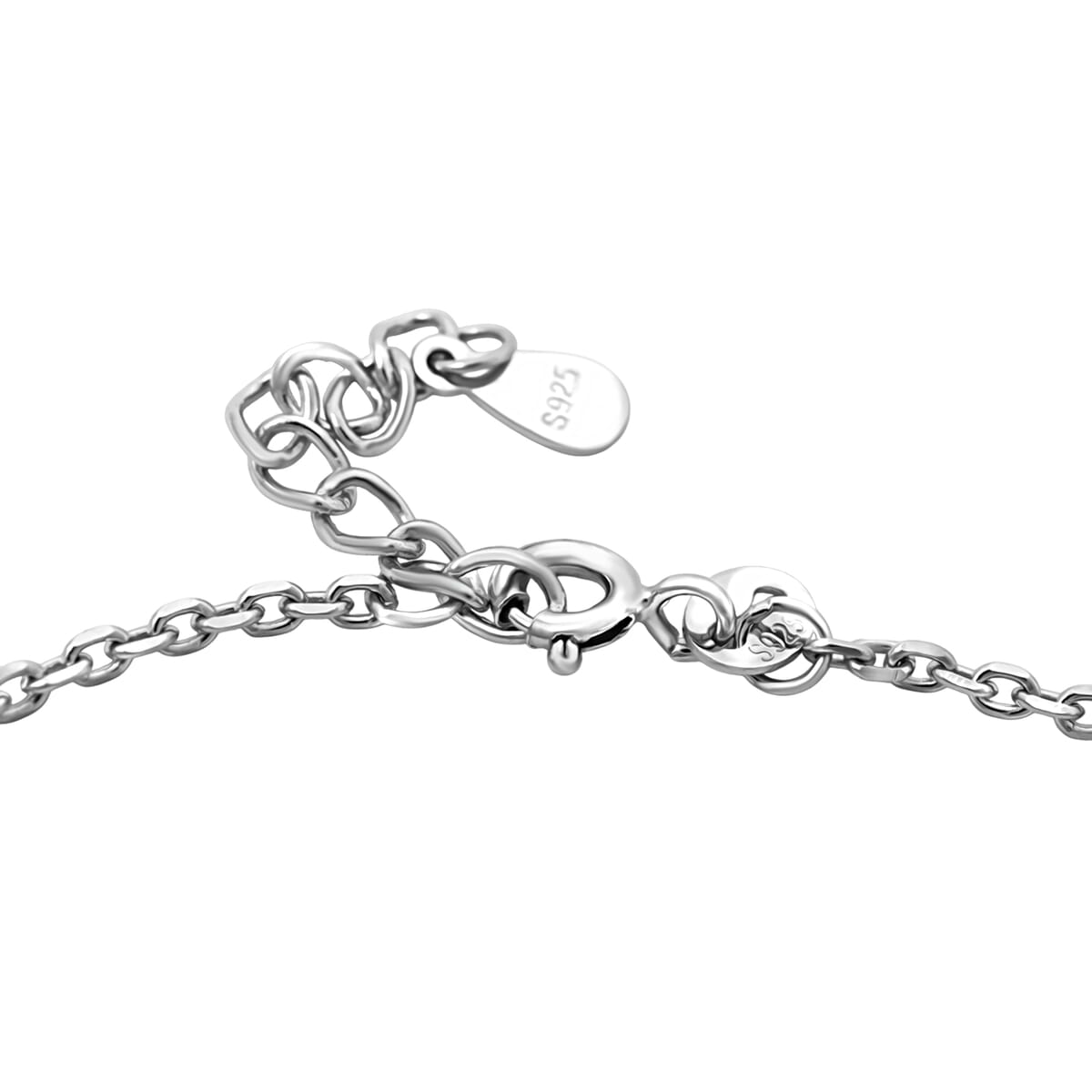 Elanza Simulated Diamond (1.44 Ct) Sterling Silver Bracelet (Size 7 Adjustable) 1.44 ctw image number 2