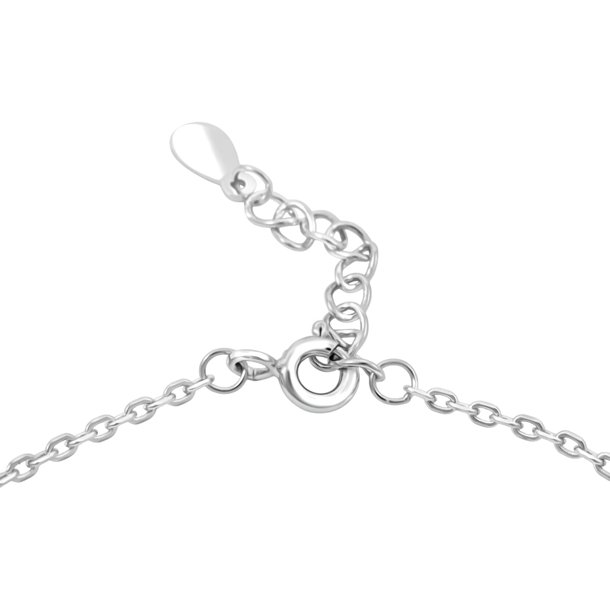 Elanza Simulated Diamond (0.62 Ct) Sterling Silver Bracelet (Size 6.75 Adjustable) 0.62 ctw image number 2