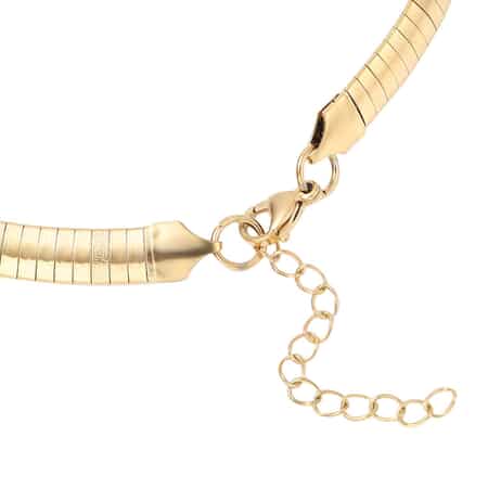 Omega Necklace 16-18 Inches in ION Plated Yellow Gold Stainless Steel 19.40 Grams image number 2