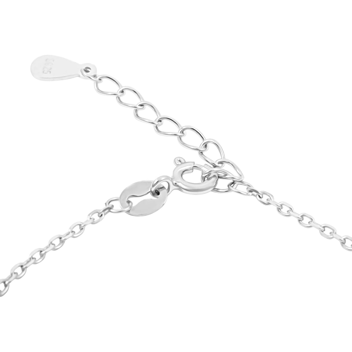 Elanza Simulated Diamond (0.60 Ct) Sterling Silver Bracelet (Size 7 Adjustable) 0.60 ctw image number 3