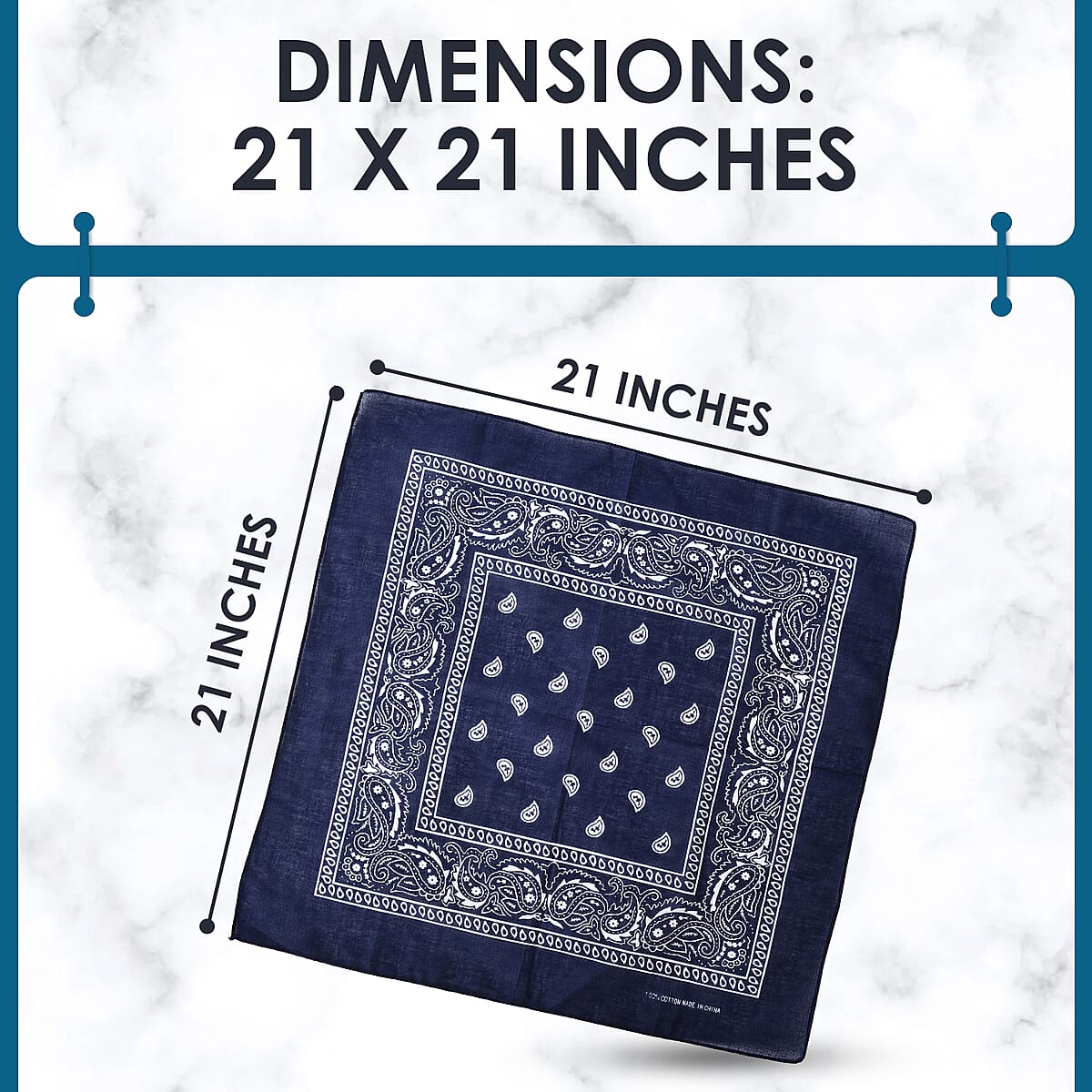 Set of 5 Multi Color Paisley Pattern Bandanas image number 3