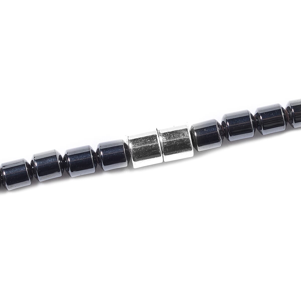 Magnetic by Design Hematite Beaded Necklace 20 Inches with Starfish Pendant in Stainless Steel image number 3