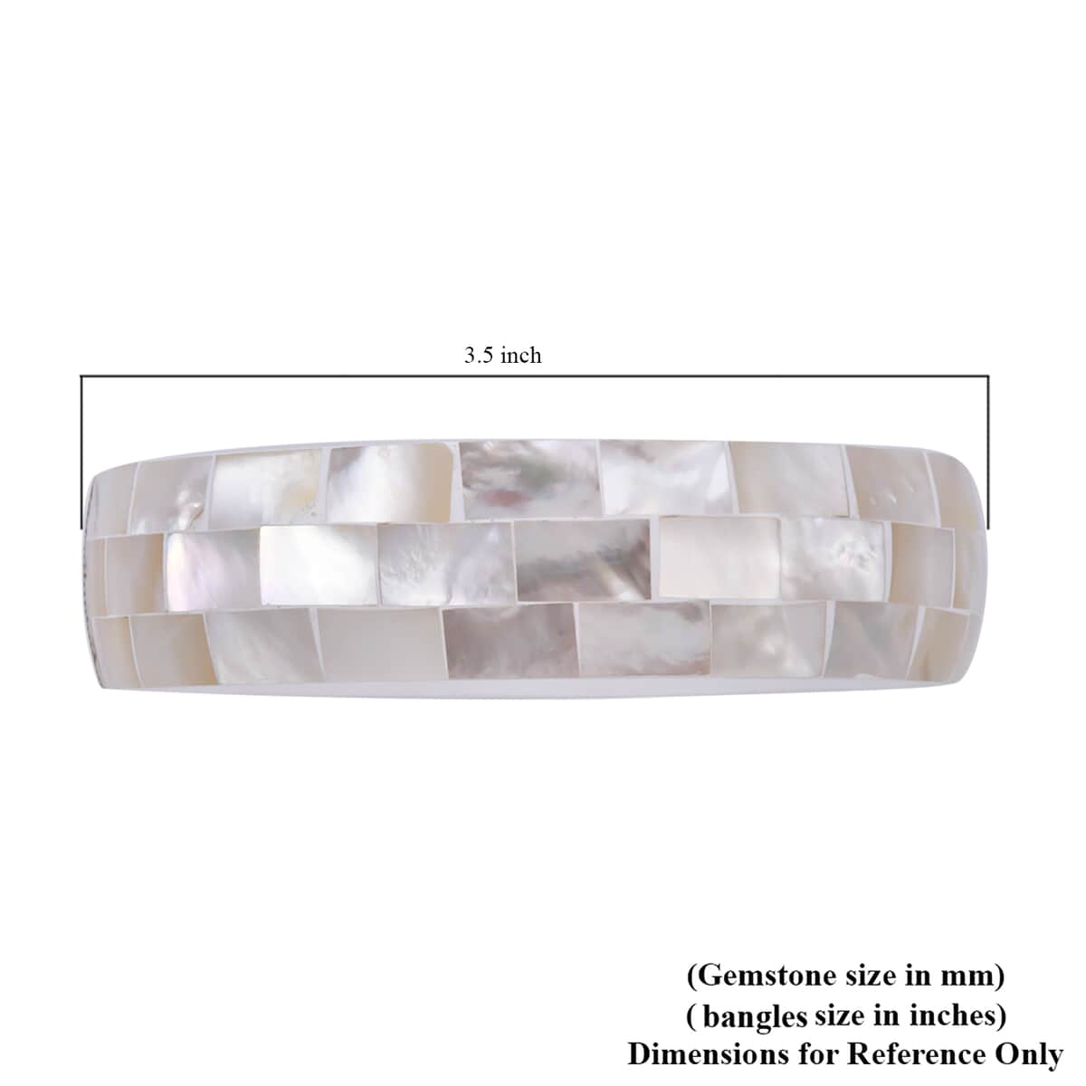 Mother of Pearl Inlay and Chroma Bangle Bracelet (7.5 Inches) image number 4