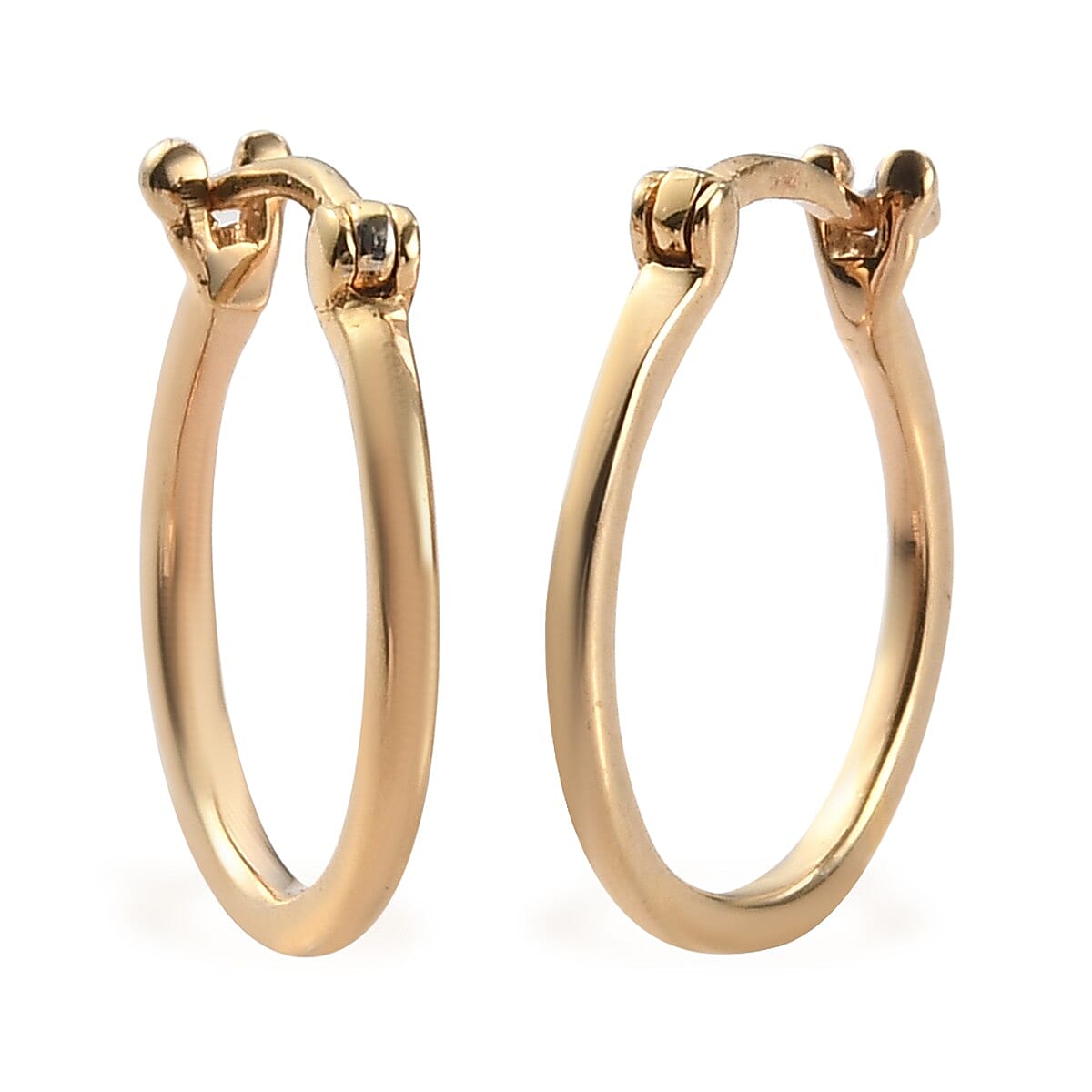 Hoop Earrings in Vermeil Yellow Gold Over Sterling Silver