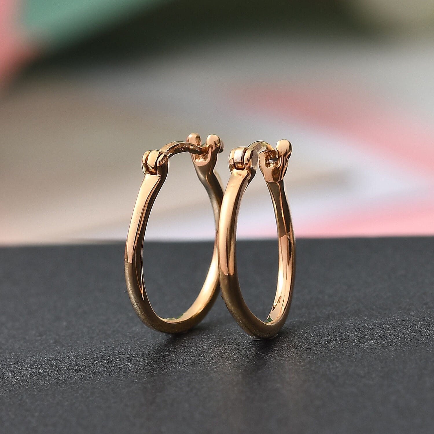 Hoop Earrings in Vermeil Yellow Gold Over Sterling Silver