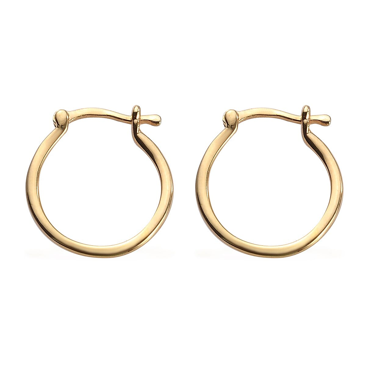 Hoop Earrings in Vermeil Yellow Gold Over Sterling Silver