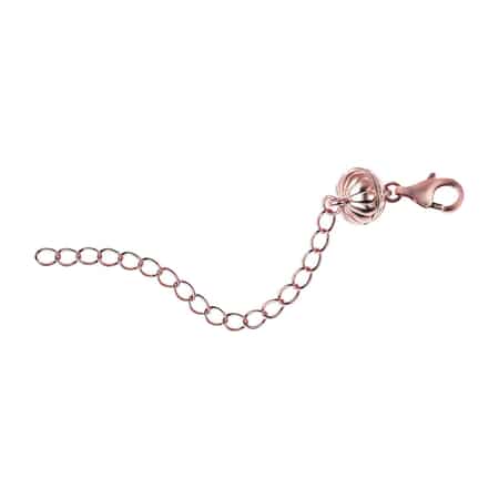 Buy Simulated Diamond Lobster Lock with 2 Inch Extender Chain in 14K Rose  Gold Over Sterling Silver , Chain Extender , Sterling Silver Necklace  Extender at ShopLC.