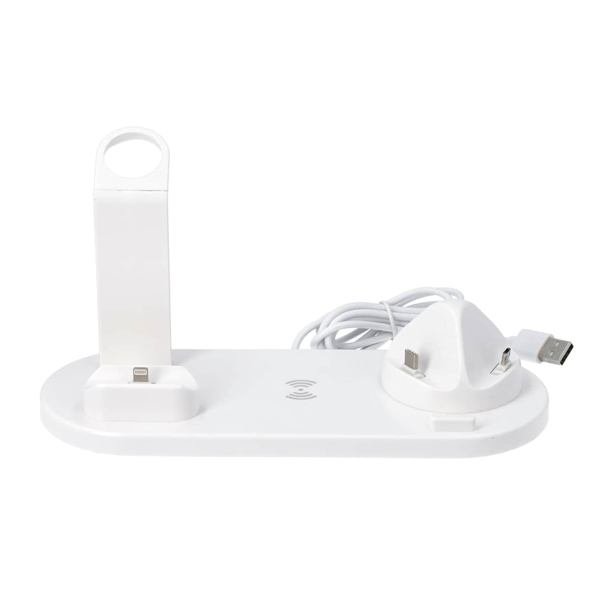 4 in 1 Wireless Charging Station for iPhone, Watch, AirPods & Android phones - White image number 0